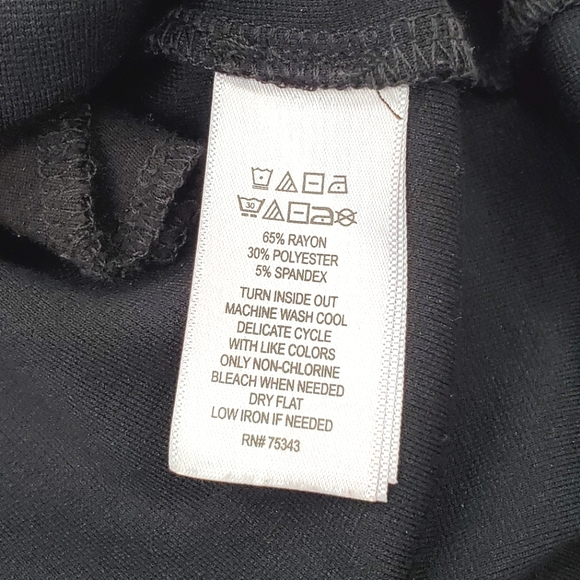 Adrienne Vittadini Black Dress, Size 4 - Picture 7 of 7